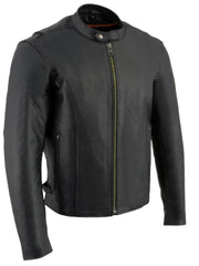 Load image into Gallery viewer, Classic Mens Cafe Style Leather Jacket