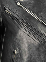 Load image into Gallery viewer, Womens Classic Leather Motorcycle Jacket