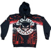 Monster Print Black Cat Hoodie