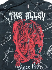 Load image into Gallery viewer, Monster Print Red Dragon Zip Up Hoodie