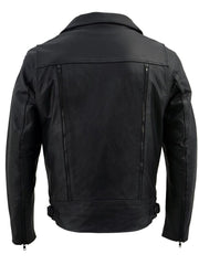 Load image into Gallery viewer, Terminator Mens Leather Motorcycle Jacket With Utility Pockets