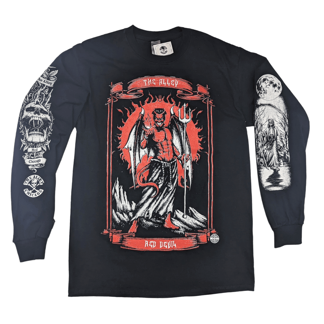 Red printed sale t shirt