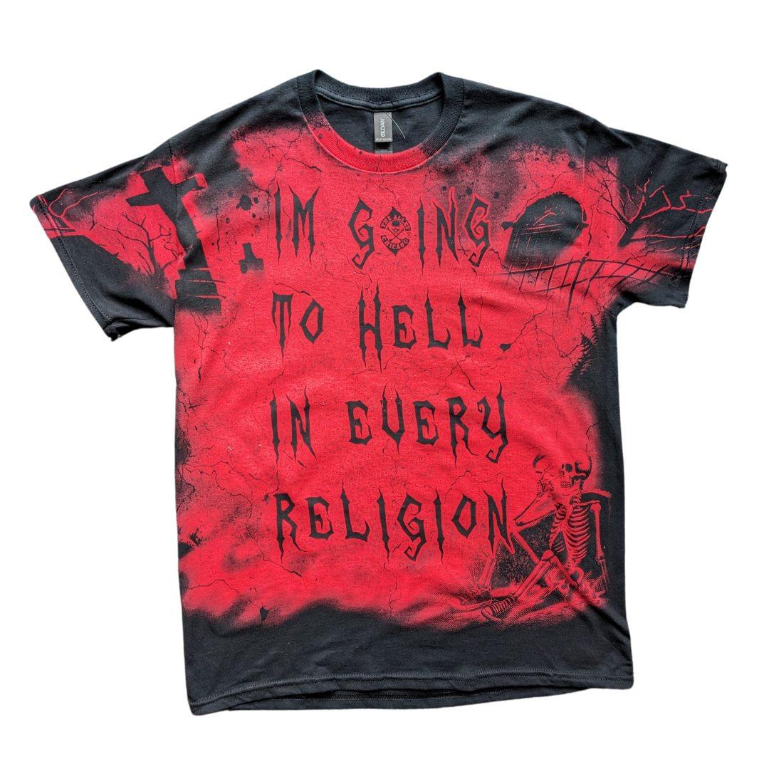 Huge Print Going To Hell Tshirt - The Alley Chicago