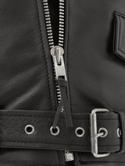 Load image into Gallery viewer, Mens Leather Motorcycle Jacket
