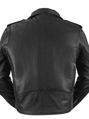 Load image into Gallery viewer, Mens Leather Motorcycle Jacket