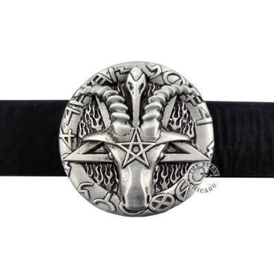 Vintage Goat Ram Head Belt Buckle - Bronze Zinc Alloy Western Style Buckle For Men