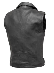 Load image into Gallery viewer, Rockin' Mens Leather Jacket Style Vest