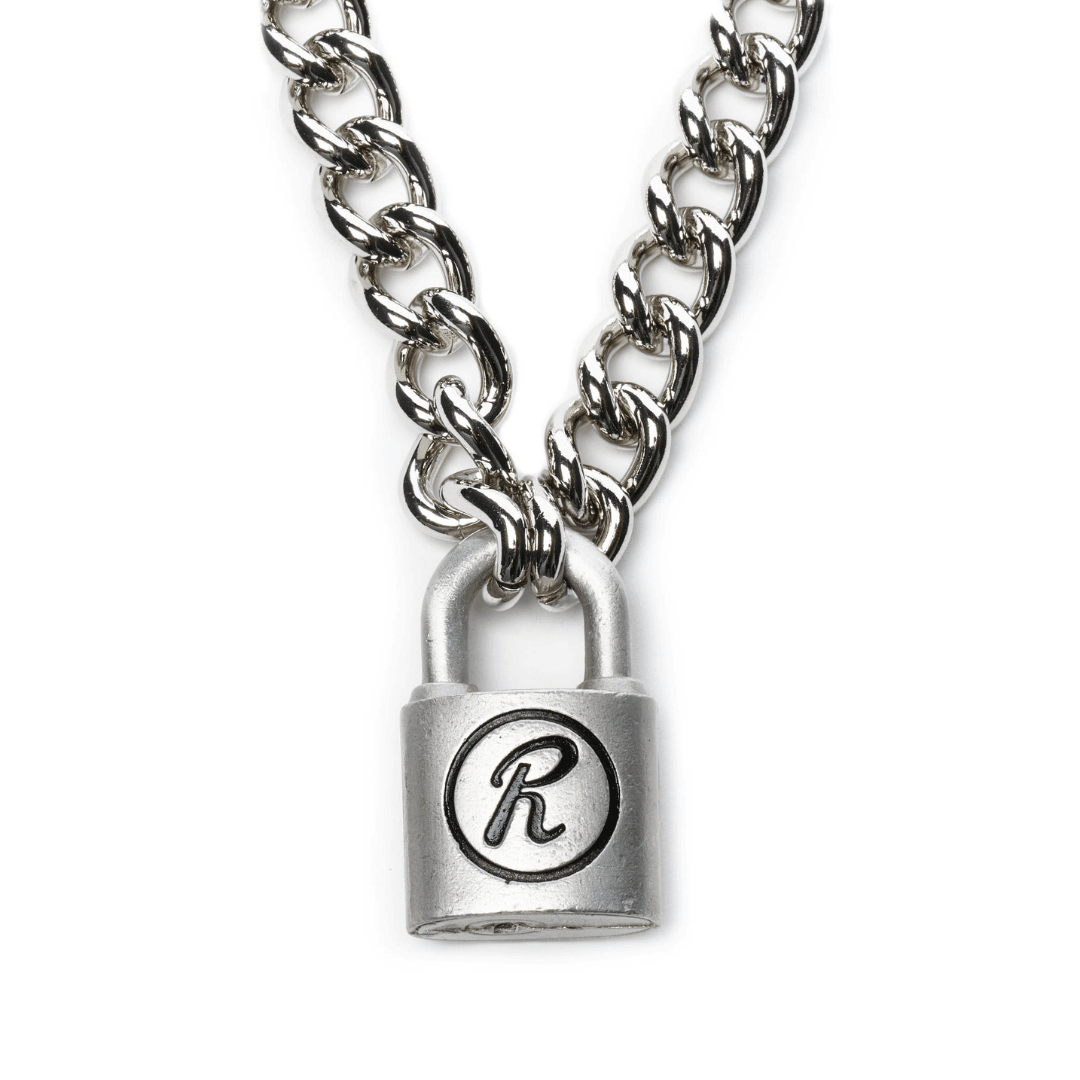 Punk Stainless Steel Color Padlock Heart Chain Necklace Pendant