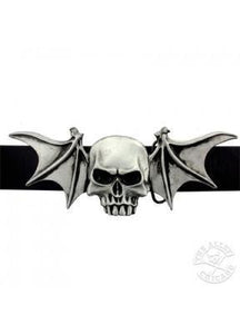 Skull With Bat Wings Belt Buckle - The Alley Chicago