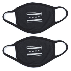 Tactical Chicago Flag Cotton Stretch Face Covering 2-Pack