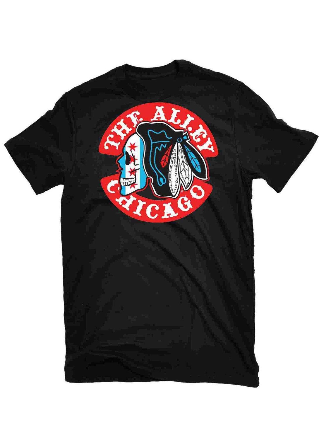 T-Shirts - The Alley Chicago Hockey Parody Flag T-shirt