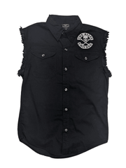 Load image into Gallery viewer, The Alley Sleeveless Button Up Shirt