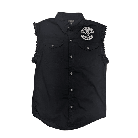 Sleeveless Button Up Shirts