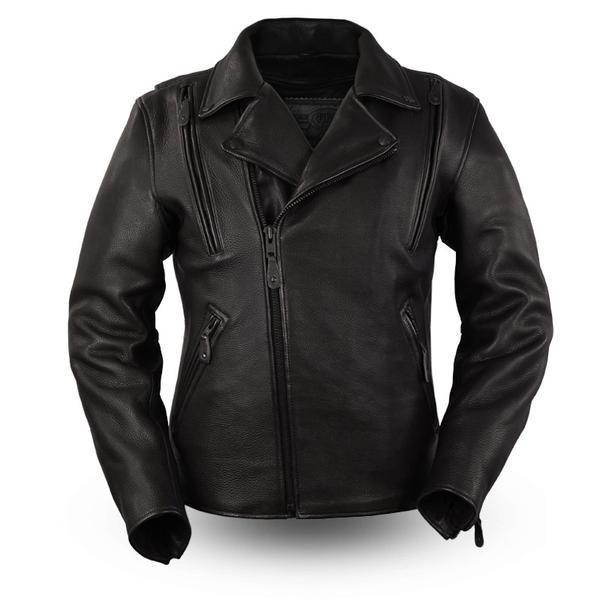 Night Rider All Black Leather Jacket