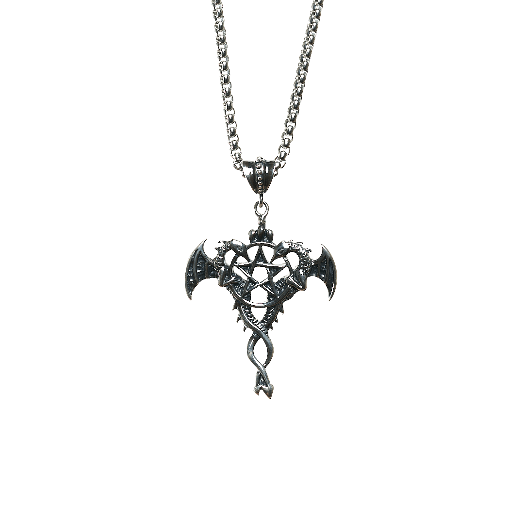 Double shop dragon pendant
