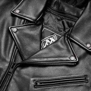 ROAD BORN CLASSIC MENS LEATHER MOTORCYCLE JACKET
