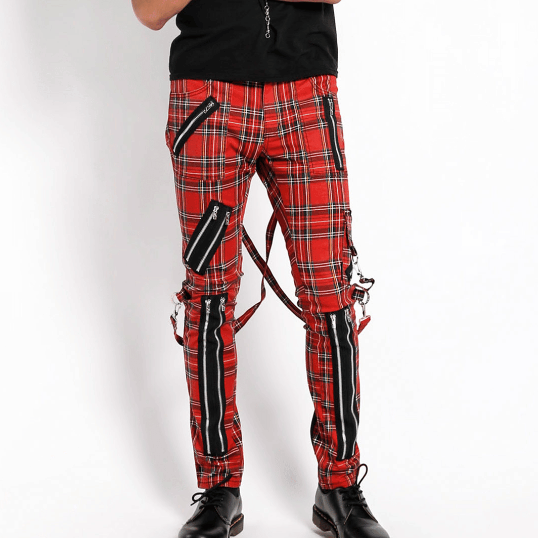 Red 2025 plaid pants