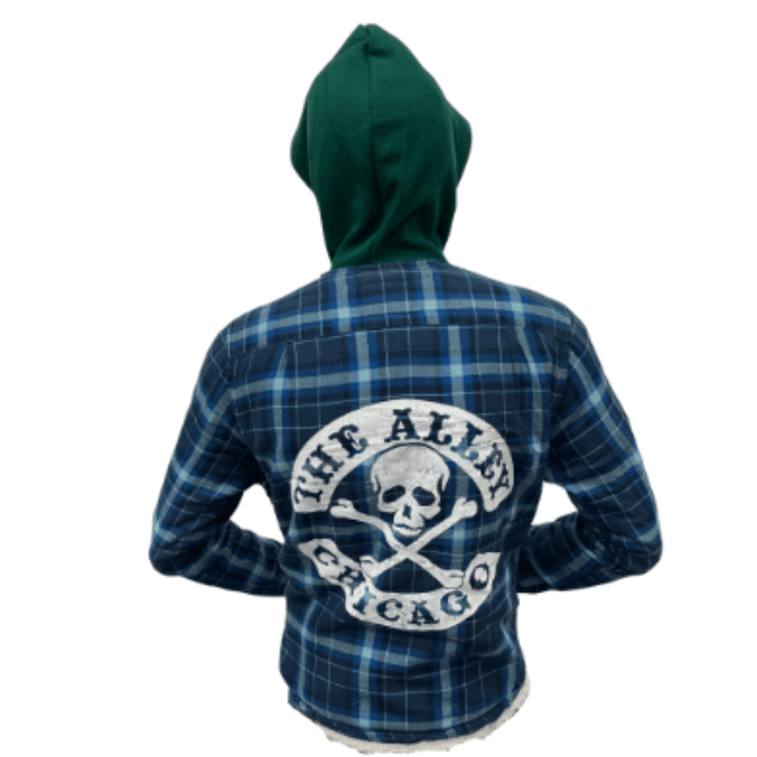 Classic Alley Logo Mystery Hooded Flannel Shirt