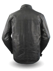 Load image into Gallery viewer, The Milestone Mens Leather Motorcycle Shirt