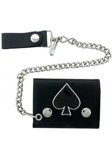 Accessories - Ace Of Spades Biker Wallet With Chain