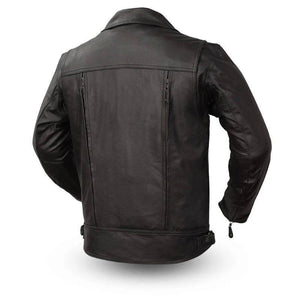 Big and Tall Mens Motorcycle jacket rear