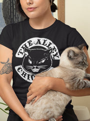Load image into Gallery viewer, The Alley Black Cat Logo Tshirt
