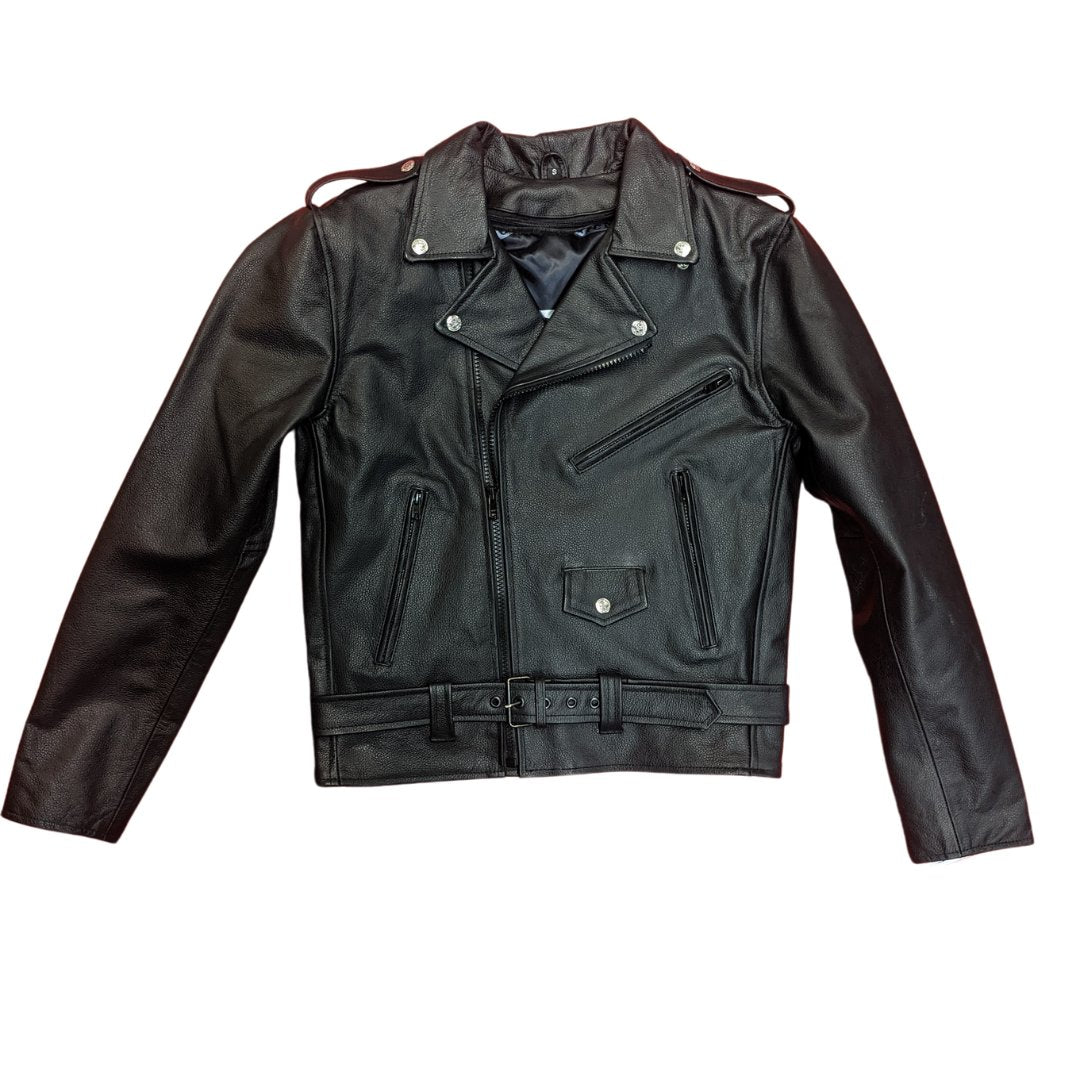 Classic Leather Mens Motorcycle Jacket
