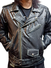 Load image into Gallery viewer, The Apocalypse Studded Mens Leather Jacket
