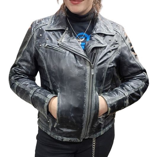 The Apocalypse Studded Womens Leather Jacket