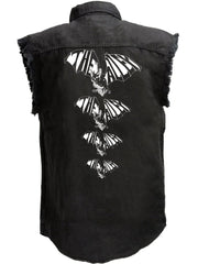 Load image into Gallery viewer, Bat Crazy Sleeveless Button Up Shirt
