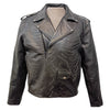 Skeleton Bones Black on Black Classic Style Leather Jacket