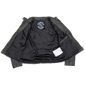 Blacktop Racer Womens Leather Cafe Style Jacket