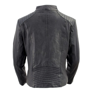 Blacktop Racer Womens Leather Cafe Style Jacket