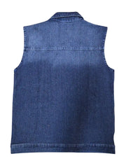 Load image into Gallery viewer, Classic Mens Blue Denim Vest
