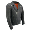 Fillmore East Mens Vintage Style Leather Motorcycle Jacket