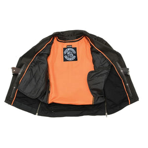 Fillmore East Mens Vintage Style Leather Motorcycle Jacket