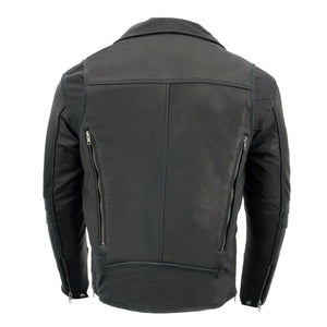Fillmore East Mens Vintage Style Leather Motorcycle Jacket