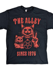 Load image into Gallery viewer, Satanic Cat with Kitten Tshirt | The Alley
