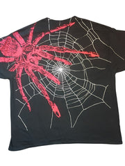 Load image into Gallery viewer, Monster Print Spider Heart Tshirt
