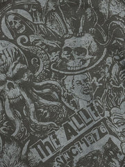 Load image into Gallery viewer, Black Cat Logo Tattoo Tshirt
