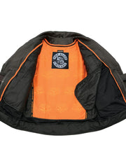 Load image into Gallery viewer, Terminator Mens Leather Motorcycle Jacket With Utility Pockets
