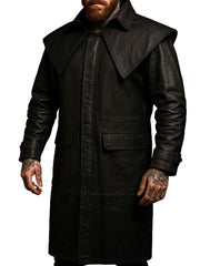 Load image into Gallery viewer, The Exorcists Trench Mens Leather Coat
