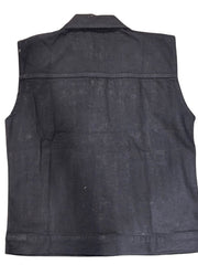 Load image into Gallery viewer, Classic Black Denim Vest
