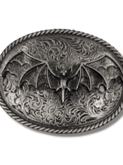 Load image into Gallery viewer, Bat Oval Belt Buckle
