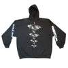 Bat Crazy Zip Up Hoodie with Printed Sleeves