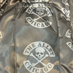 Classic Mens Leather Jacket with Bones Liner