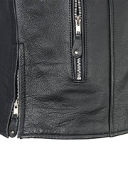Load image into Gallery viewer, Classic Mens Cafe Style Leather Jacket - The Alley Chicago
