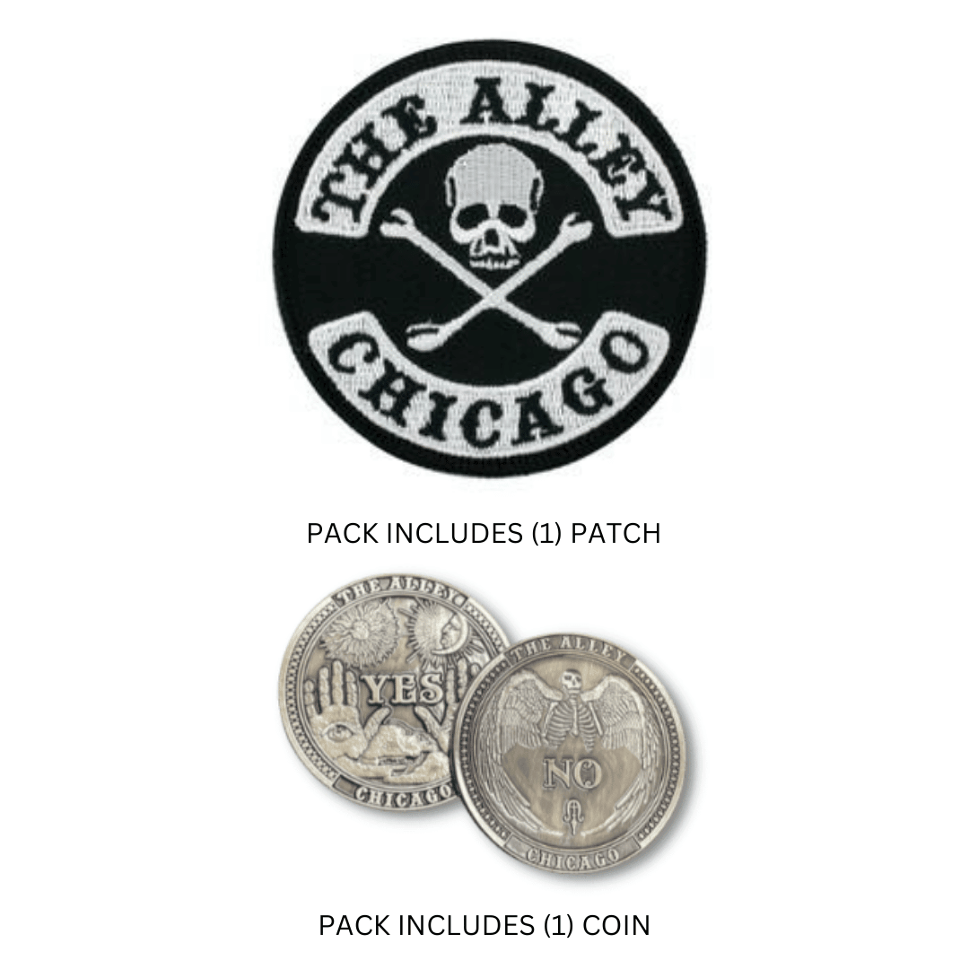 Fortune Telling Coin And Alley Logo Patch Pack - The Alley Chicago