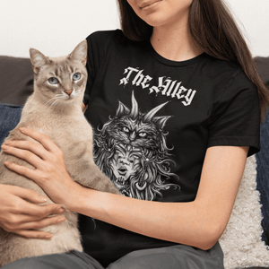 Gothic Cat Lady Womens Tshirt - The Alley Chicago