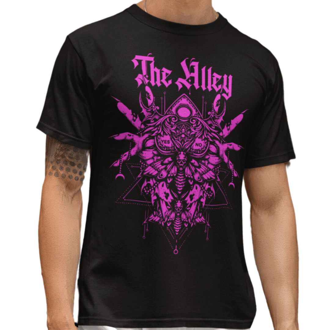 Gothic Ouija Moth Tshirt - The Alley Chicago